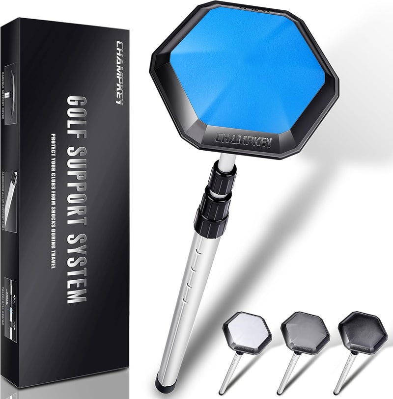 Champkey Professional Golf Travel Bag Support Rod - Sturdy Aluminum Alloy Golf Support System - Rubber Top Cover Golf Support Stick - Image 1
